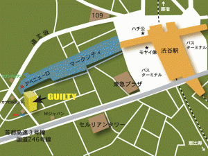 渋谷Guilty地図